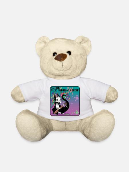 Attention : Artiste freelance running - Nounours - blanc
