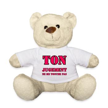 DEIN URTEILSVERMÖGEN BETRIFFT MICH NICHT. - Teddy - Weiß - Vorne