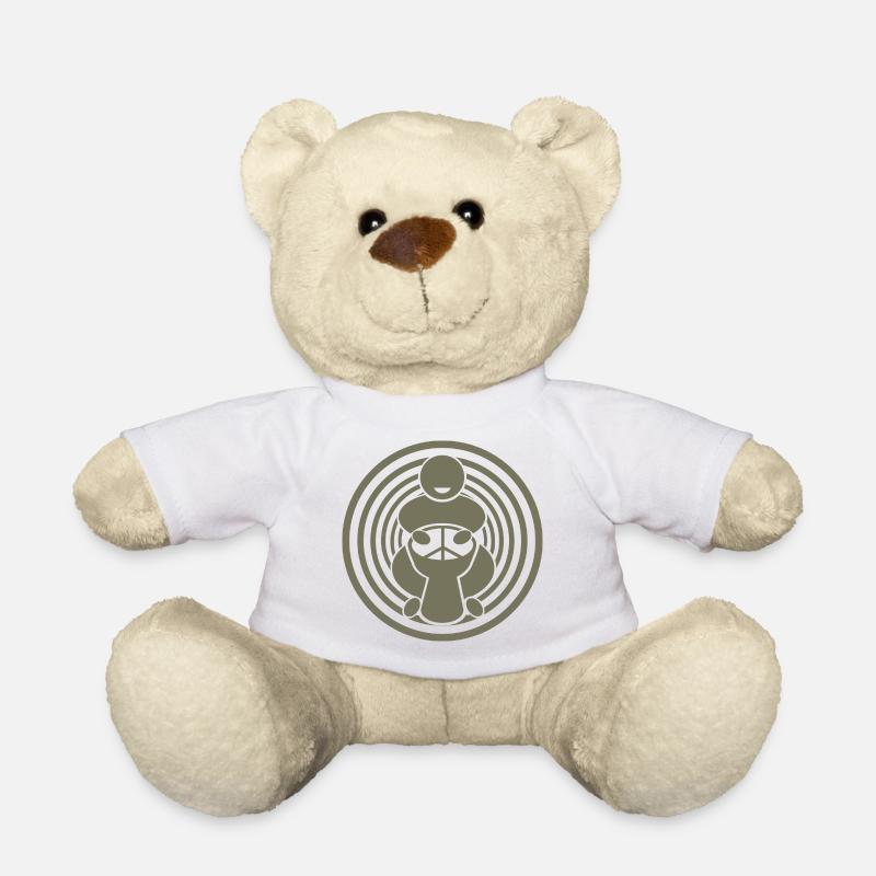 Joueur de djembée - Nounours - blanc