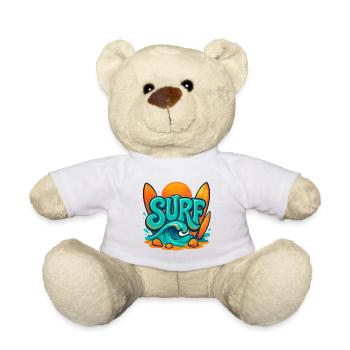 Art des mots Sunset Surf - Nounours - blanc - Devant