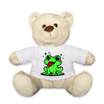 Kröte Comic Frosch - Teddy - Weiß - Vorne