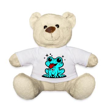 Kröte Comic Frosch - Teddy - Weiß - Vorne