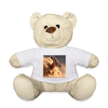 Antelope in a Sandstorm – Speed & Instinct - Teddy Bear - white - Front
