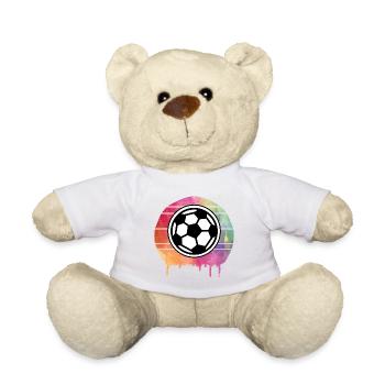 Fußball Ball Aquarell - Teddy - Weiß - Vorne