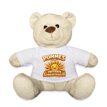 Pommes sind frittierte Sonnenstrahlen  - Teddy - Weiß - Vorne