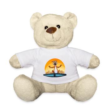 Känguru-Party am Sonnenuntergang - Teddy - Weiß - Vorne