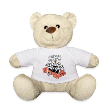 JE N'AI D'YEUX QUE POUR TOI ! (araignée) - Nounours - blanc - Devant