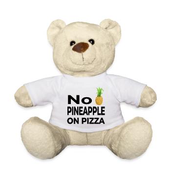 Pizza - Teddy Bear - white - Front
