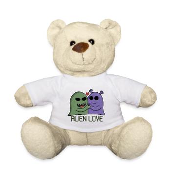 Alien Love Duo - Teddy Bear - white - Front