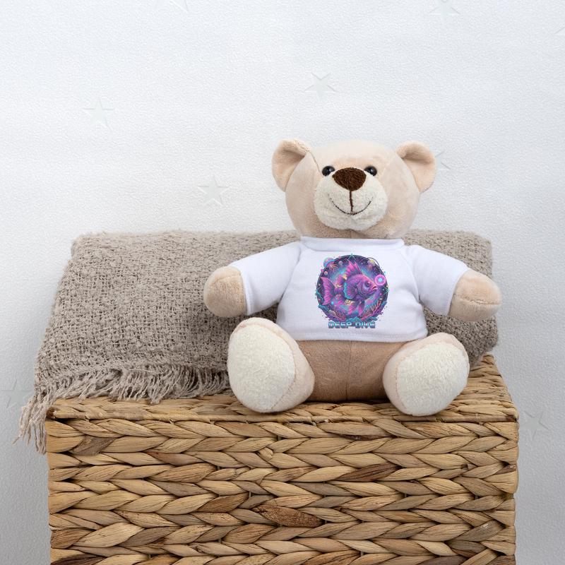 Deep Dive Neon Fish Underwater Teddy Bear