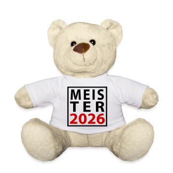 Meister 2026 Meisterschaft - Teddy - Weiß - Vorne