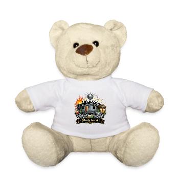 Party Bauwagen  - Teddy - Weiß - Vorne