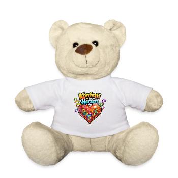 Konfetti im Herzen Karneval Shirt Party Kostüm - Teddy - Weiß - Vorne