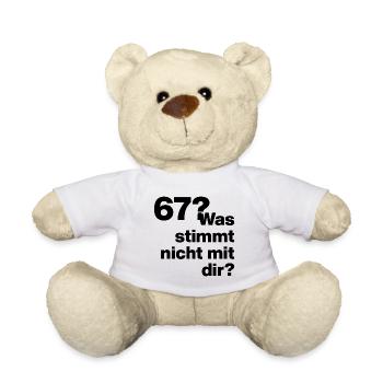  67?? SIX SEVEN! WAS STIMMT NICHT MIT DIR?! GEIL - Teddy - Weiß - Vorne