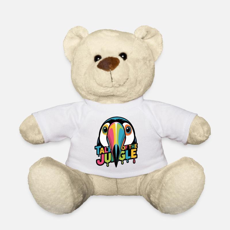 Talk of the Jungle Toucan - Teddy Bear - white