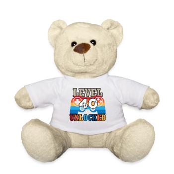 Level 40 Unlocked - Teddy - Weiß - Vorne
