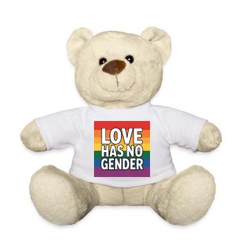 L’amour n’a pas de genre - Pride Tee - Nounours - blanc - Devant