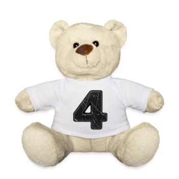 Noir 4 avec éclaboussures - Nounours - blanc - Devant