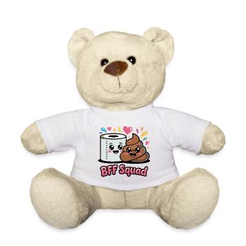 Selles de papier toilette de l’équipe BFF - Nounours - blanc - Devant