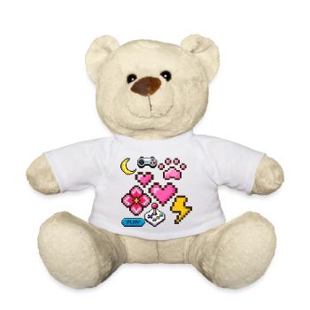 Pixel Game - Teddy - Weiß - Vorne