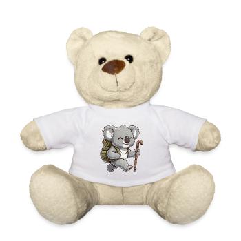 Niedliches Wandern Koala-Bären-Trekking-Kunst - Teddy - Weiß - Vorne