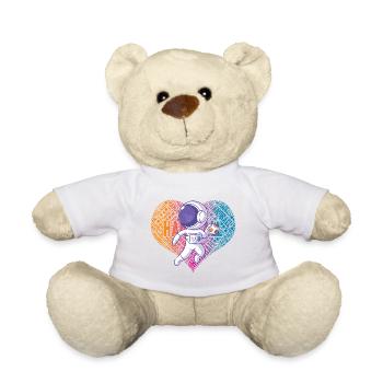 Handball Astronaut Herz - Teddy - Weiß - Vorne