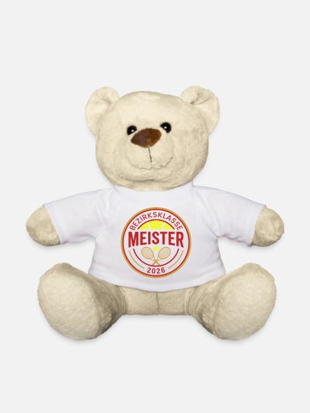 Tennis Meister 2026, Bezirksklasse Meister Tasse - Teddy - Weiß