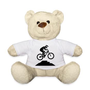 MTB Sprung Biker Silhouette - Teddy - Weiß - Vorne
