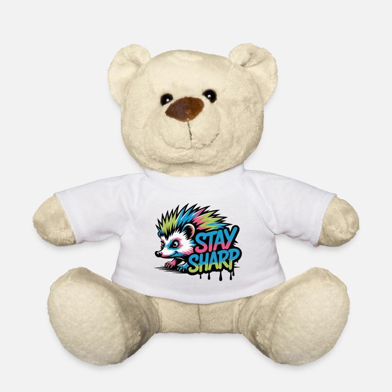 Reste vif Hérisson Néon - Nounours - blanc