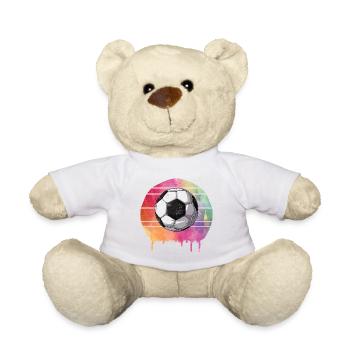 Fußball Ball - Teddy - Weiß - Vorne