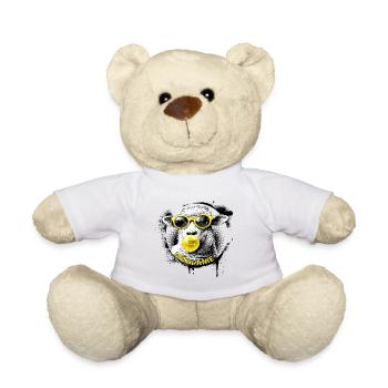 Mählanie – Cool Sheep Pop Art Melanie - Teddy Bear - white - Front