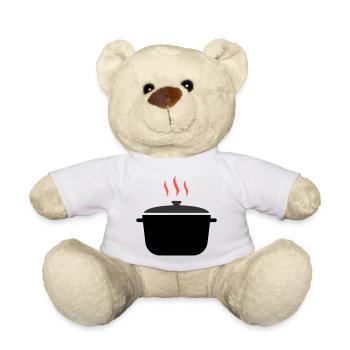Kochtopf Dampf Kochen - Teddy - Weiß - Vorne