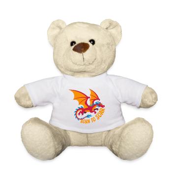 Geboren zum Abheben: Drachenflug - Teddy - Weiß - Vorne