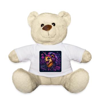 Einhorn Erdmännchen Party - Teddy - Weiß - Vorne