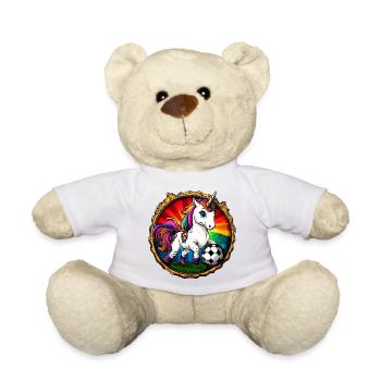 Unicorns Football - Teddy Bear - white - Front