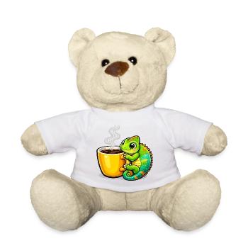 Kaffee Drache Kuscheln - Teddy - Weiß - Vorne