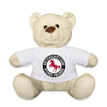 Antifaschistische Pferdefreunde - Antifa Reitsport - Teddy - Weiß - Vorne
