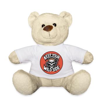 Keep your wild side - Teddy Bear - white - Front