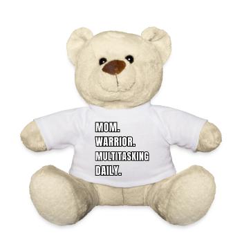 Mom Warrior Multitasking Daily - Teddy Bear - white - Front