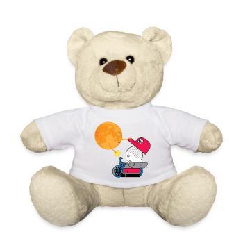 Sun Gift to Rider on Wheels - Teddy Bear - white - Front