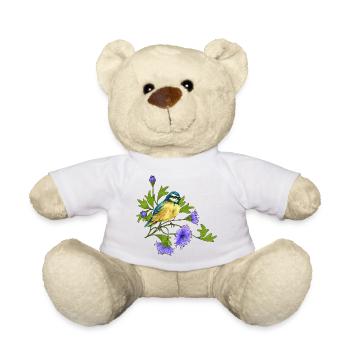 Bunter Vogel - Teddy - Weiß - Vorne