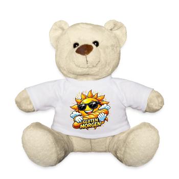 Sun with Bread - Gluten Morning! - Teddy Bear - white - Front