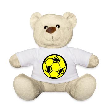 Soccer Fußball - Teddy - Weiß - Vorne