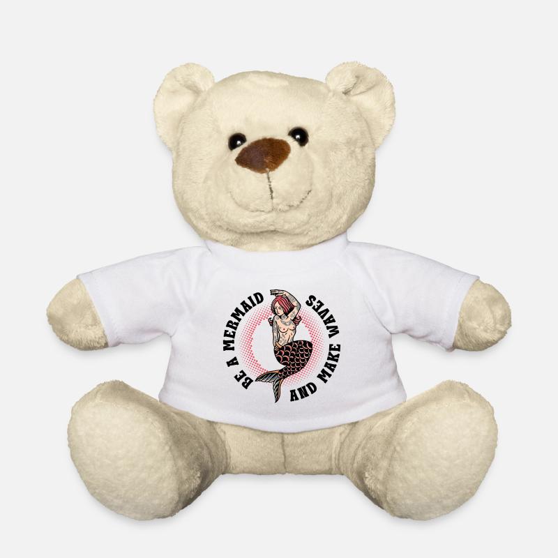 Diction de la sirène – Déclaration vintage Make Waves - Nounours - blanc