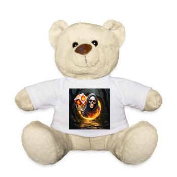 Tod und Feuerwürfel - Teddy - Weiß - Vorne