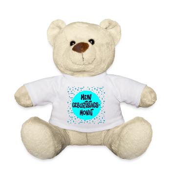 Geburtstagsmonat Geburtstag Humor - Teddy - Weiß - Vorne