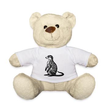 Meerkat - Teddy Bear - white - Front
