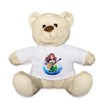 Sirène à la guitare - Nounours - blanc - Devant