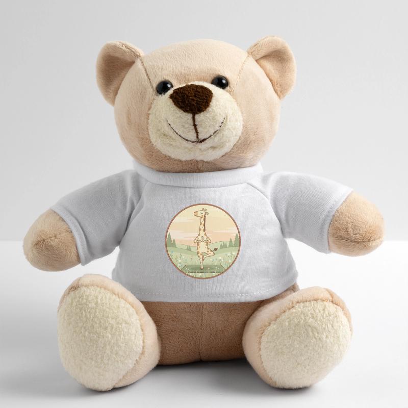 Yoga Giraffe Animal Doing Tree Pose Teddy Bear