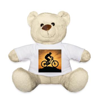 Sonnenuntergang Mountainbike Silhouette - Teddy - Weiß - Vorne